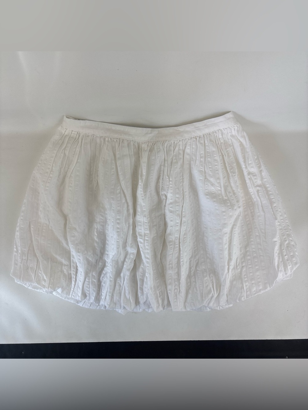 AERIE White Bubble Mini Skirt Casual Size Small NWT